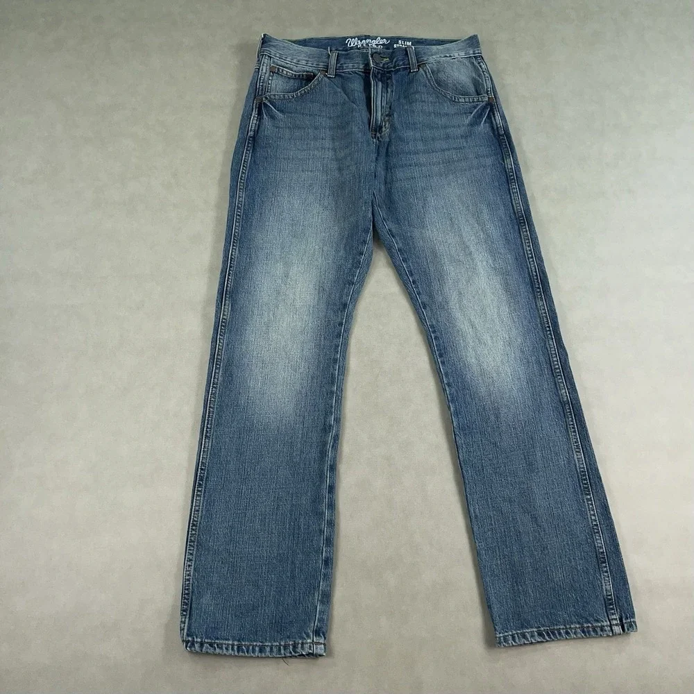 Wrangler Retro Slim Straight Jeans Men's 32x32 Western Stretch Cowboy